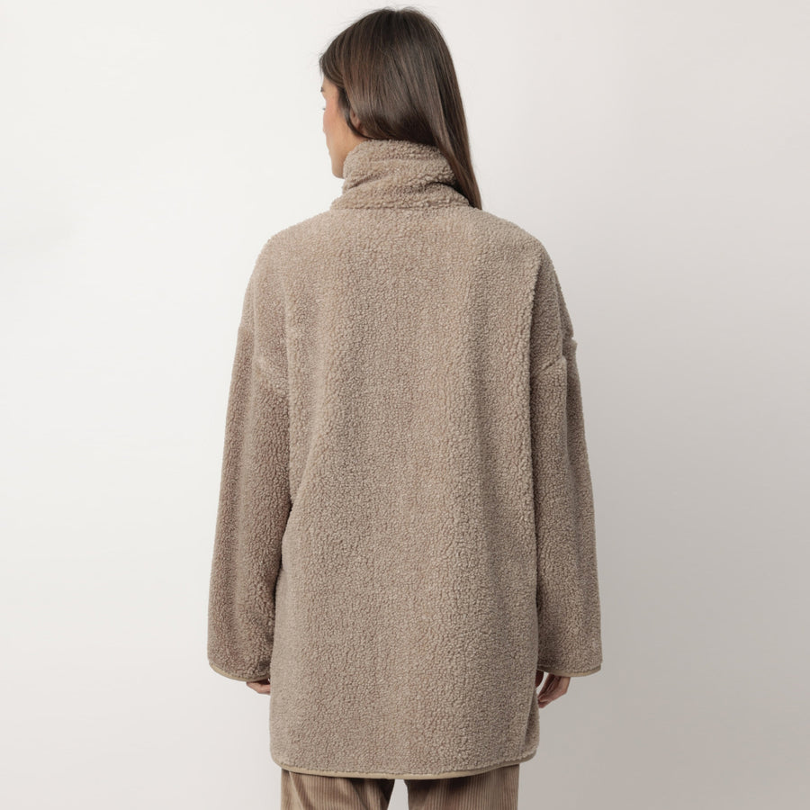 67323-0 - Giacca da stanza da donna con zip modello montone