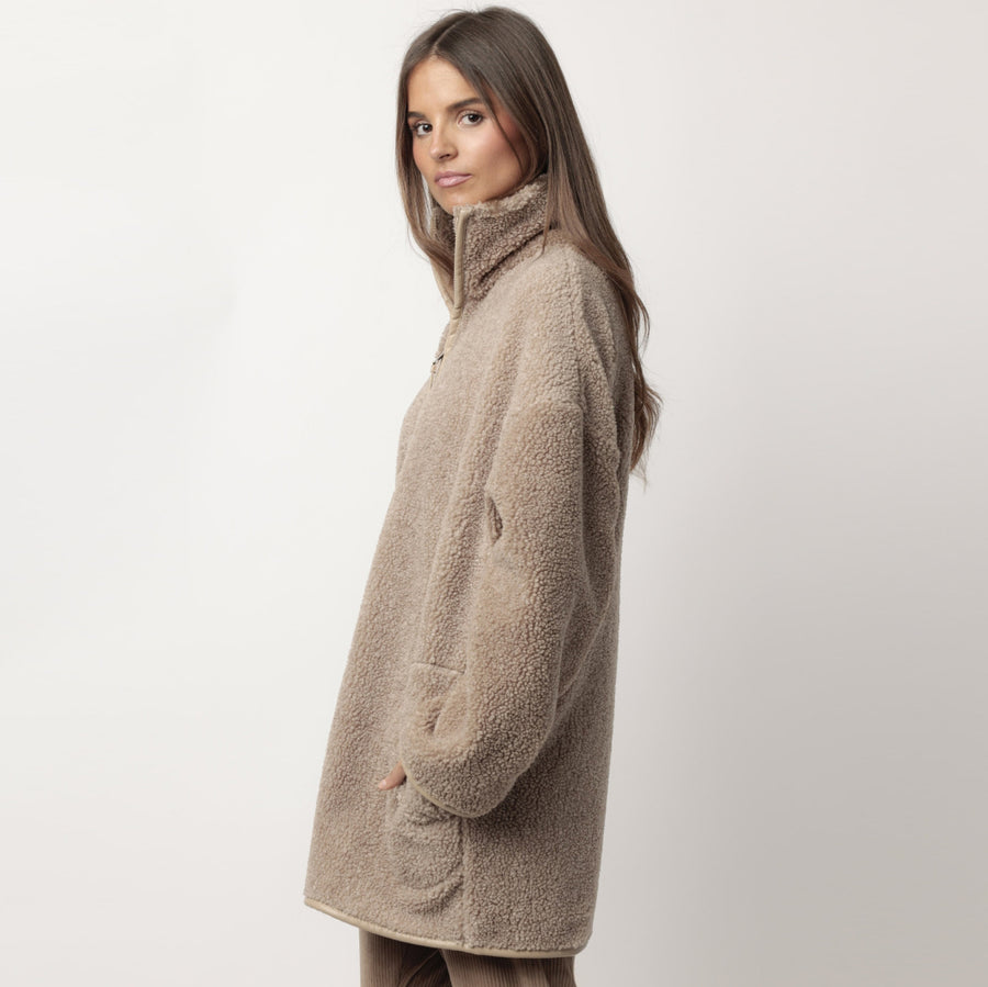 67323-0 - Giacca da stanza da donna con zip modello montone