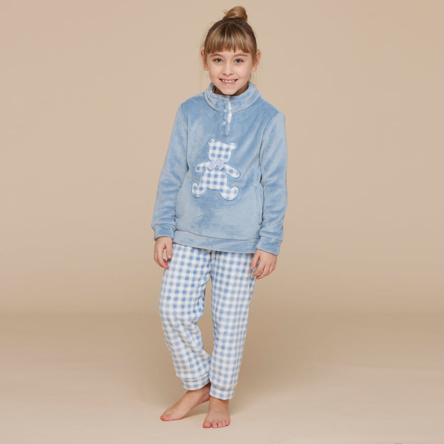 Pigiama bambina Noidìnotte coral vichy heart - FE2307AS