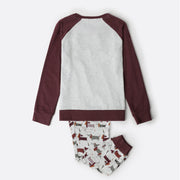 63354-0 - pigiama bimba caldo cotone bassotto con polsini