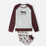 63354-0 - pigiama bimba caldo cotone bassotto con polsini