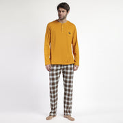 63786-0 - pigiama uomo caldo cotone dog senza polsini