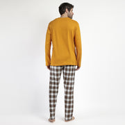 63786-0 - pigiama uomo caldo cotone dog senza polsini