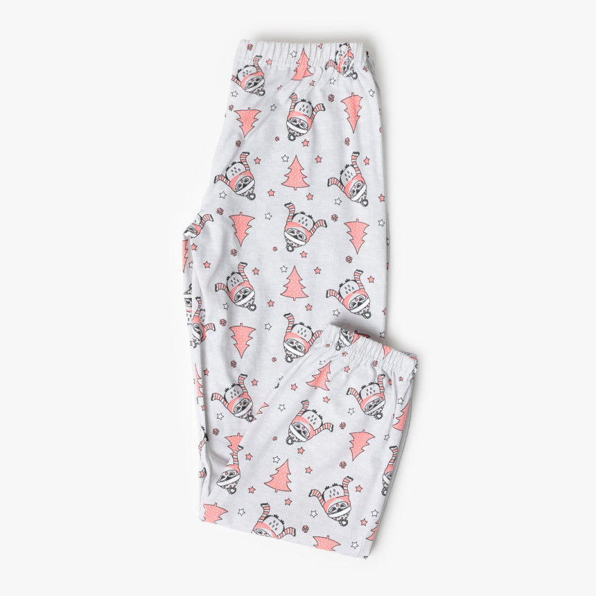 63351-0 - pigiama bimba caldo cotone Gufetto con polsini