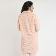 67155-0 - Vestaglia in coral con bottoni super morbida