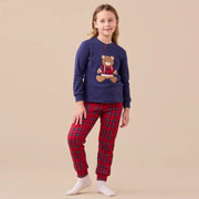 Pigiama bimbo unisex orsetto scozzese - FE2596