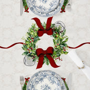 Tovaglia Ghirlanda - Tovaglia natalizia con dolci orsetti