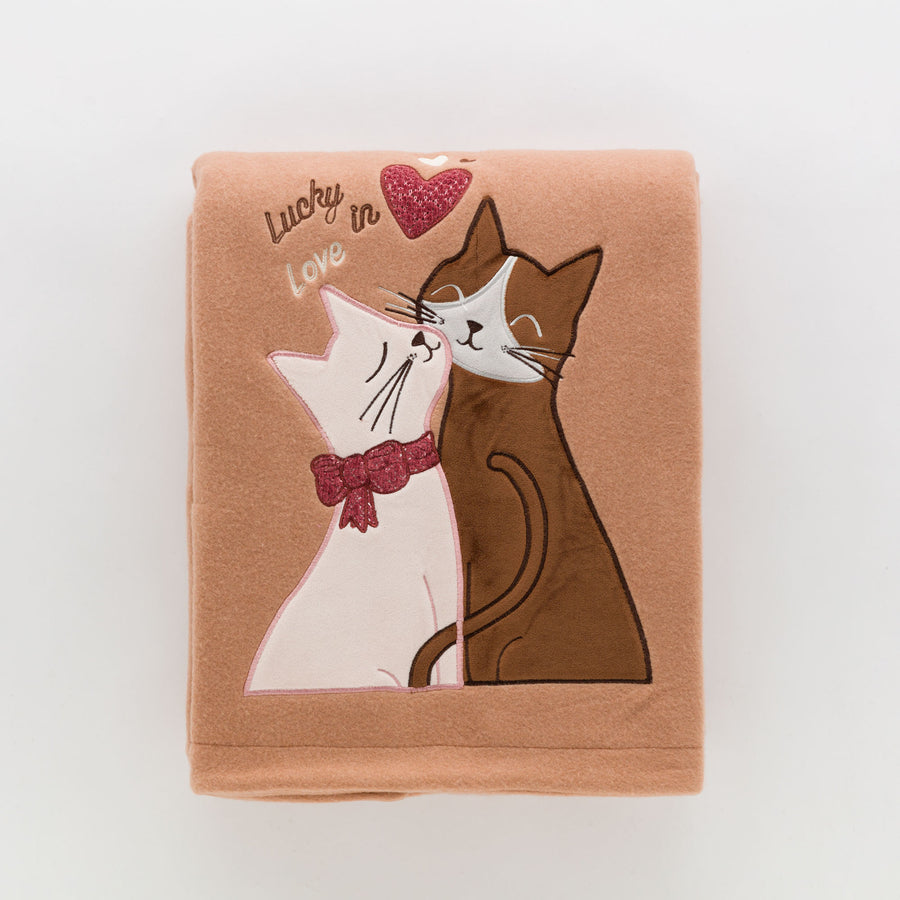 Minou plaid - Plaid Ricamato Animals