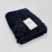 Telo Velour in spugna velour con frange annodate