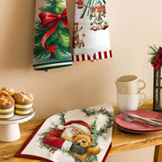 Strofinaccio Decoro - Strofinaccio in cotone con stampa digitale natalizia