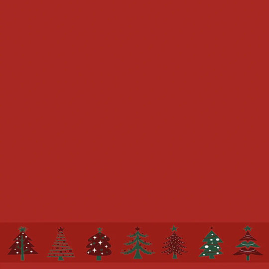 Forest glow - Set Asciugamani  in spugna Jacquard natalizi