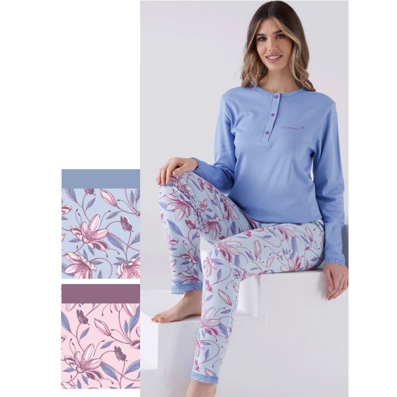 4116L - Pigiama donna serafino