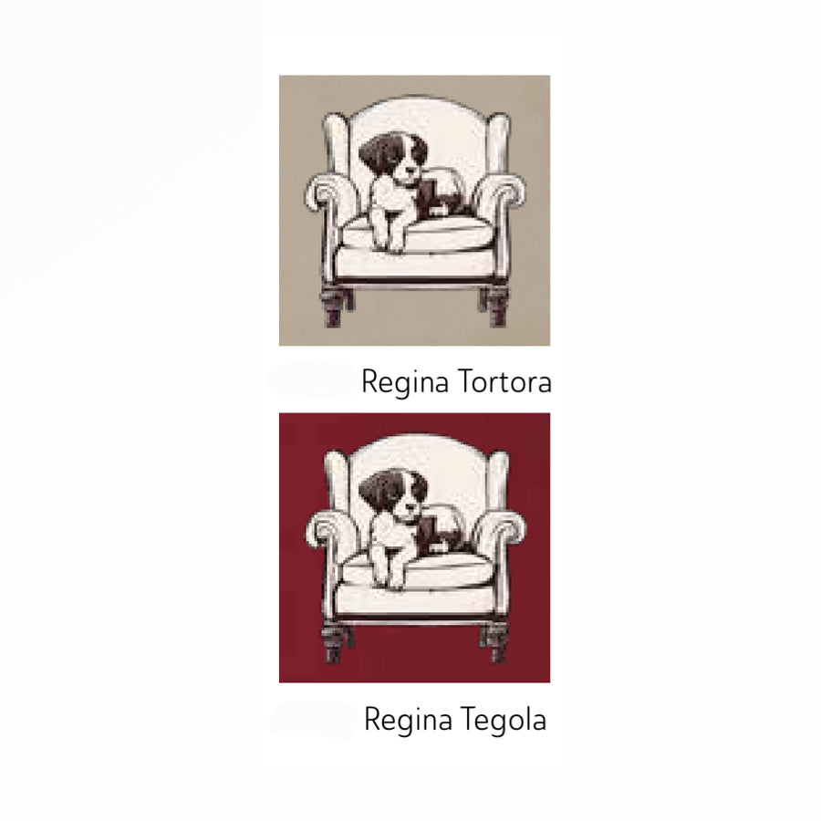 Cuscino ricamato con doggy - Cuscino Doggy Regina