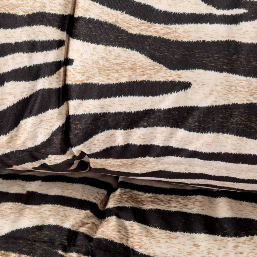 Trapunta Riviera in velluto rasato con stampa zebrata - Trapunta Amir