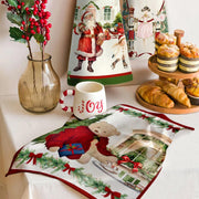 Strofinaccio Scintille - Strofinaccio in cotone con stampa digitale natalizia