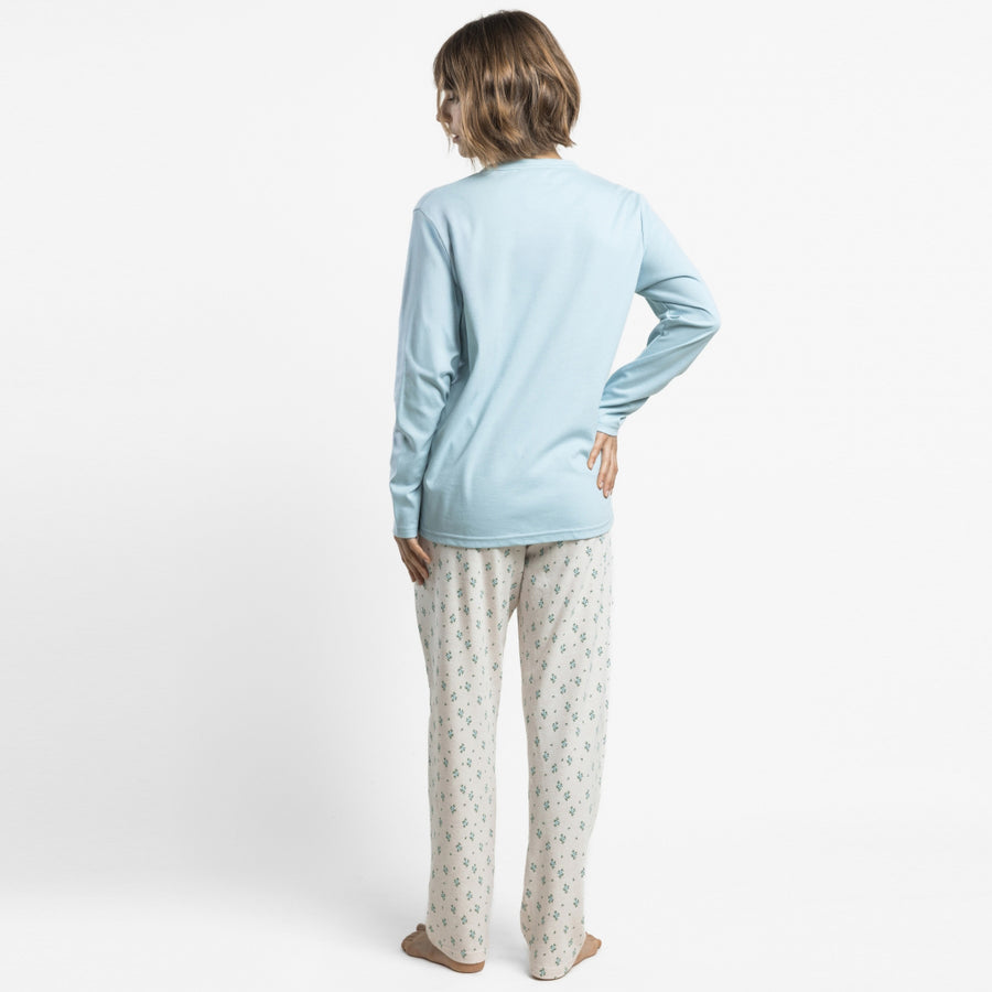 64618-0 - Pigiama da donna a maniche lunghe