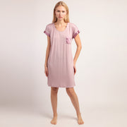 Camicia donna mezza manica scollo a - 61508-0