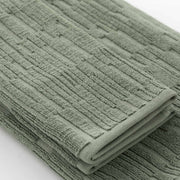 Sorku set 1+1 - Set in spugna jacquard 500gr con disegno a rilievo tinta su tinta