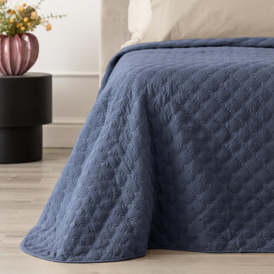 Rombus Trapuntino in mussola di cotone Matrimoniale