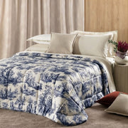 Toile de Jouy Trapunta Matrimoniale in raso di cotone con stampa digitale