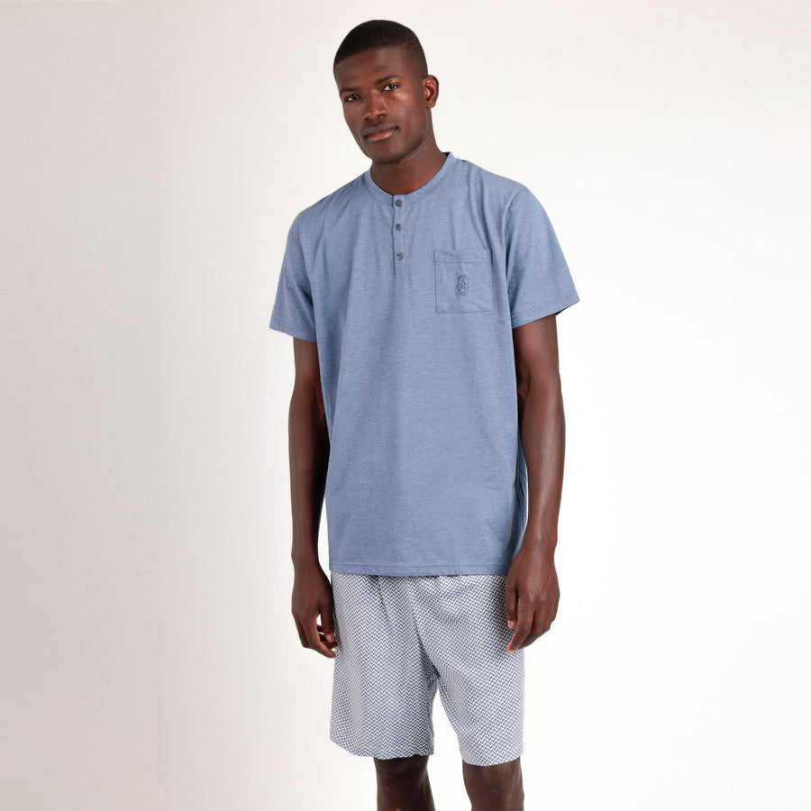 Pigiama uomo mezza manica e bermuda - 63120-0