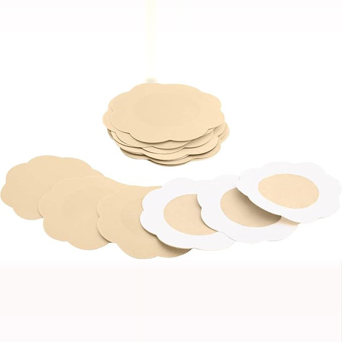 Set da 5 paia di copricapezzoli monouso in tessuto - Copricapezzoli Fiore
