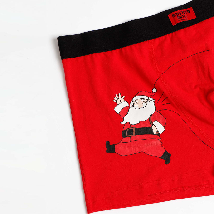 Sacco di Babbo Natale con boxer - 48481-0