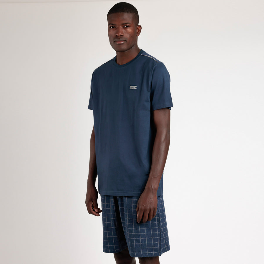 Pigiama uomo mezza manica e bermuda - 63179-0