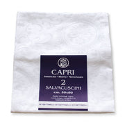 Capri Salvacuscini - Set di due federe damascate con zip