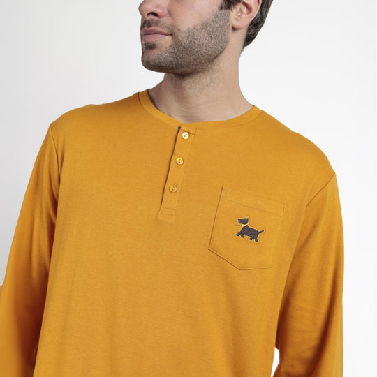 63786-0 - pigiama uomo caldo cotone dog senza polsini