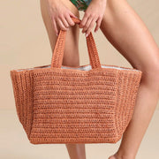 Borsa mare donna in rafia- TR1498