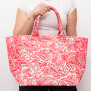 Borsa con chiusura zip con stampa cachemire - TR1506