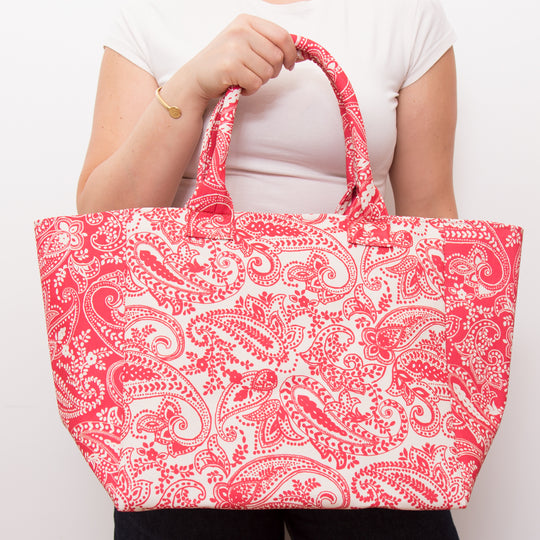 Borsa con chiusura zip con stampa cachemire - TR1506