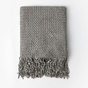 69114-0 - Plaid intrecciato con frange