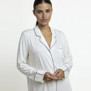 61530-0 - Camicia in modal con bavero