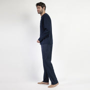 63188-0 - Pigiama da uomo a maniche lunghe con colletto button-down e pantaloni lungo
