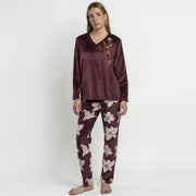 64657-0 - Pigiama a maniche lunghe in ciniglia luxury