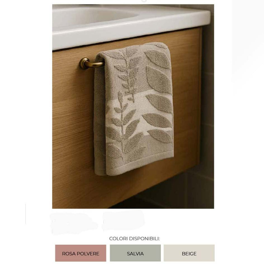 Sela Set asciugamani 1+1 in cotone jacquard