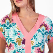 61472-0 - Camicia con spalla scesa e scollo a V