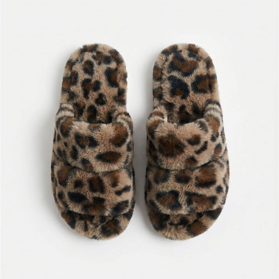 69212-0 - Pantofole da donna con stampa animalier