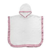 Poncho Versilia - Poncho in spugna con rouche applicata