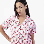 Pigiama donna Disney mezza manica aperta avanti - 64280-0
