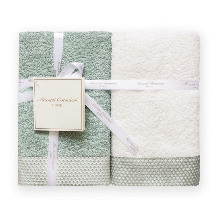 Asciugamani Elisir - Set da 2 Asciugamani E 2 Ospiti Elisir Maestri Cotonieri Home