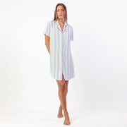 Camicia donna mezza manica aperta modello camicia - 61494-0