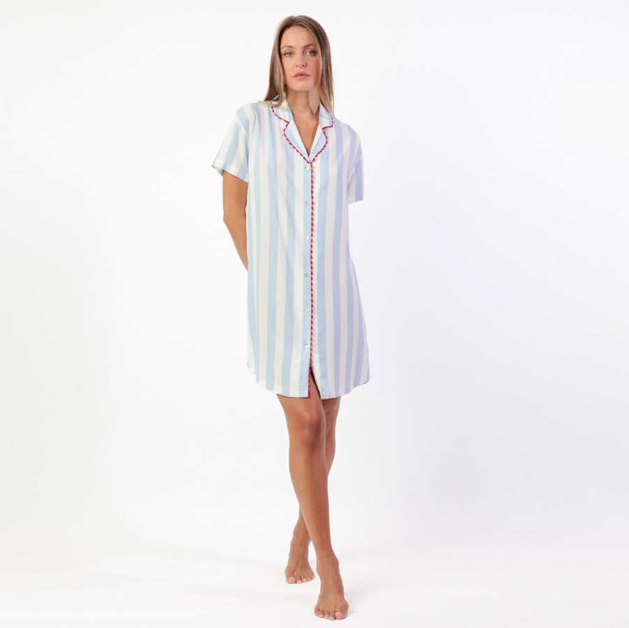 Camicia donna mezza manica aperta modello camicia - 61494-0