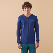 FC3312AB - Pigiama caldo cotone pantalone lungo con polsino Noidìnotte