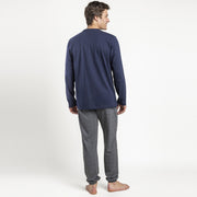 64517-0 - Pigiama caldo cotone coffee routine con pantalone quadri