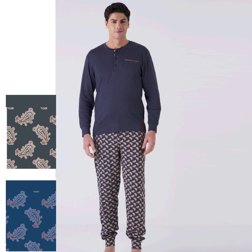 4024L - Pigiama uomo serafino