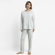 63348-0 - Pigiama in maglia di viscosa con maniche lunghe