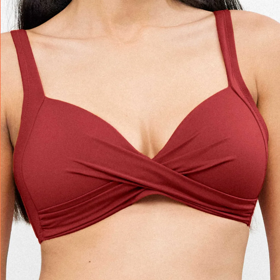 2/30414D - Costume due pezzi con coppa e slip vita alta con nodo